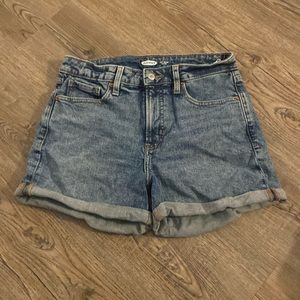 Acid wash Jean shorts